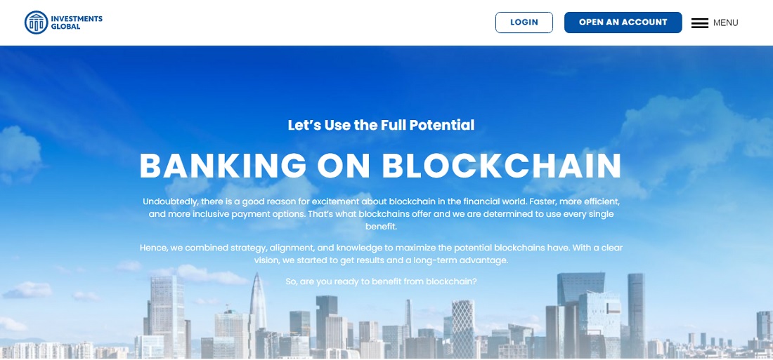 Investments Global Banking on Blockchain